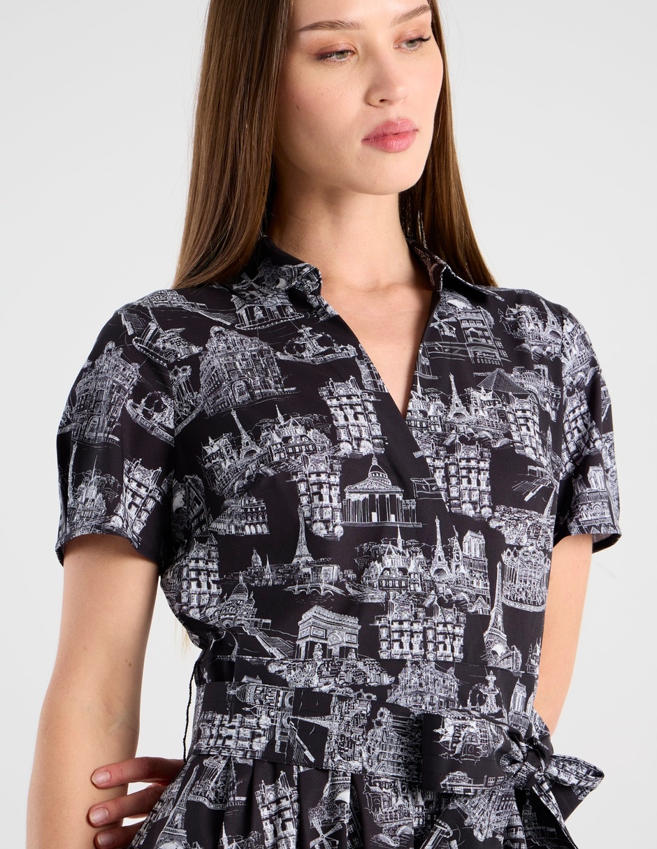 Vestido corto casual Karl Lagerfeld Paris para mujer