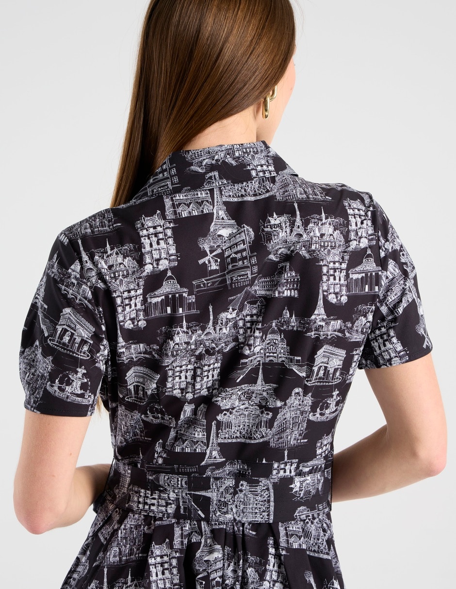 Vestido corto casual Karl Lagerfeld Paris para mujer
