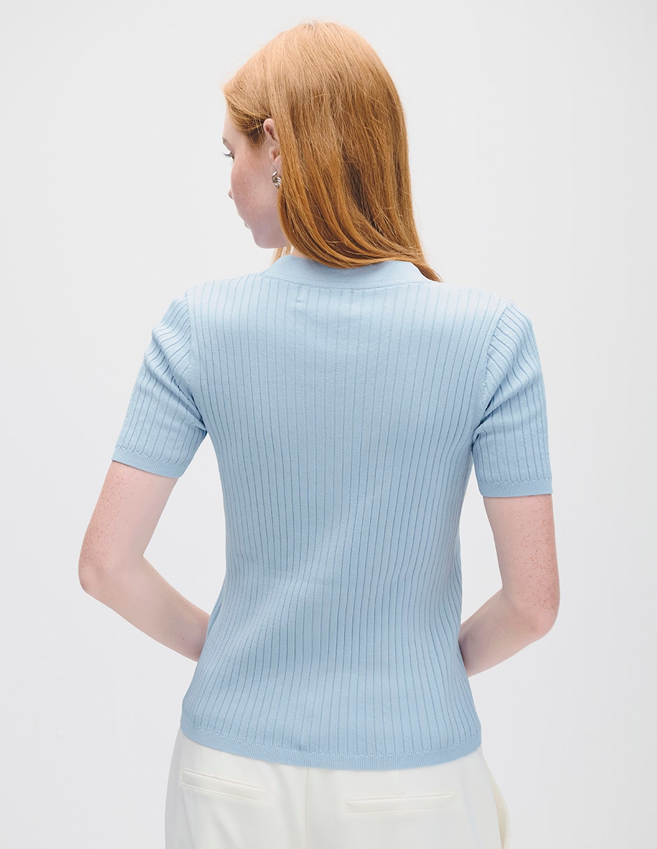 Blusa manga corta para mujer