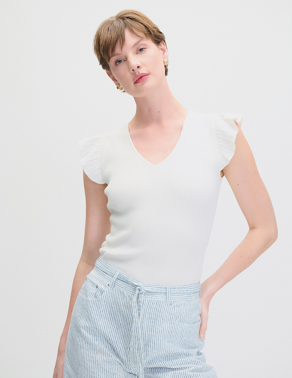 Blusa c.p. manga corta para mujer Blusa c.p. manga corta para mujer