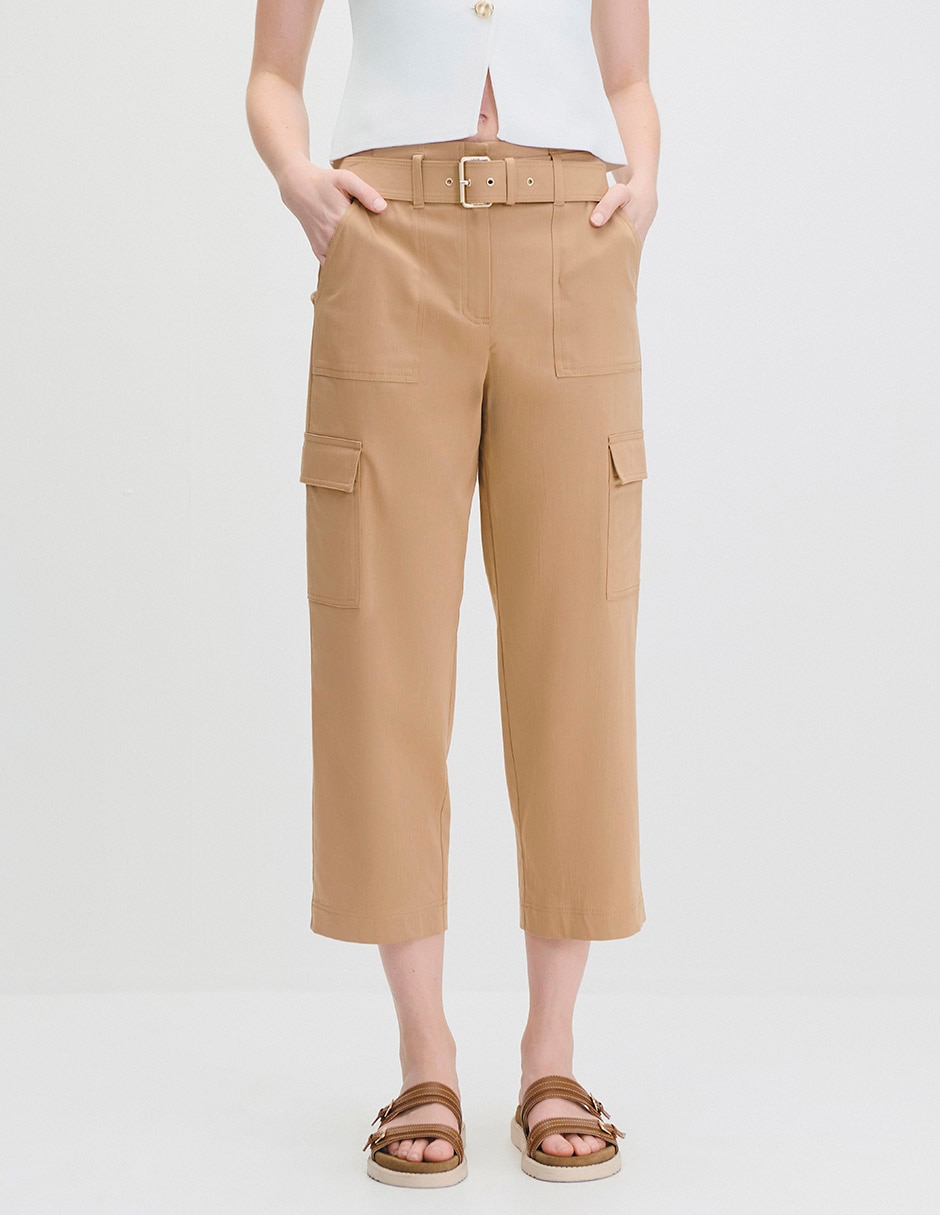 Pantalón cargo amplio para mujer
