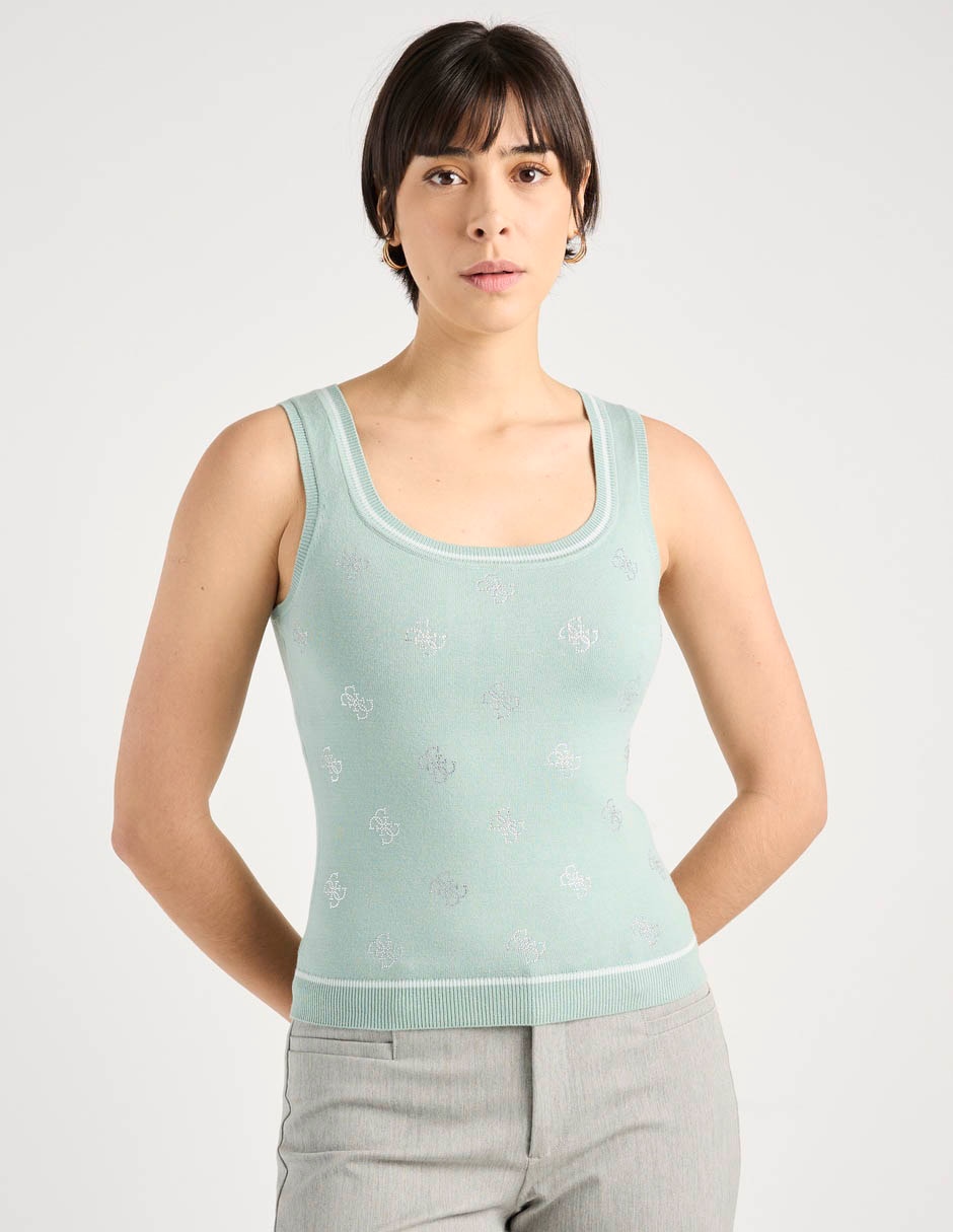 Top cuello redondo tirante ancho 1