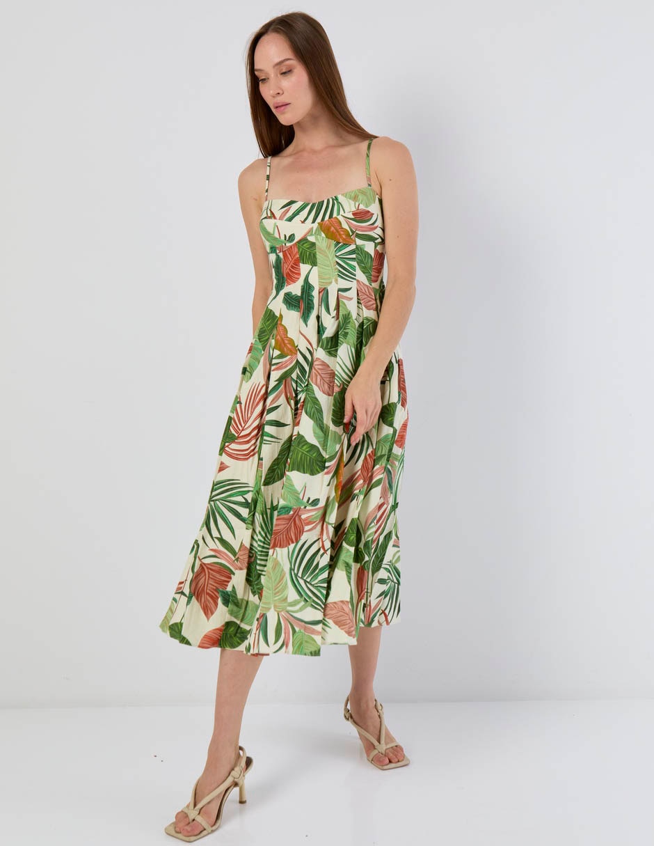 Vestido midi casual para mujer