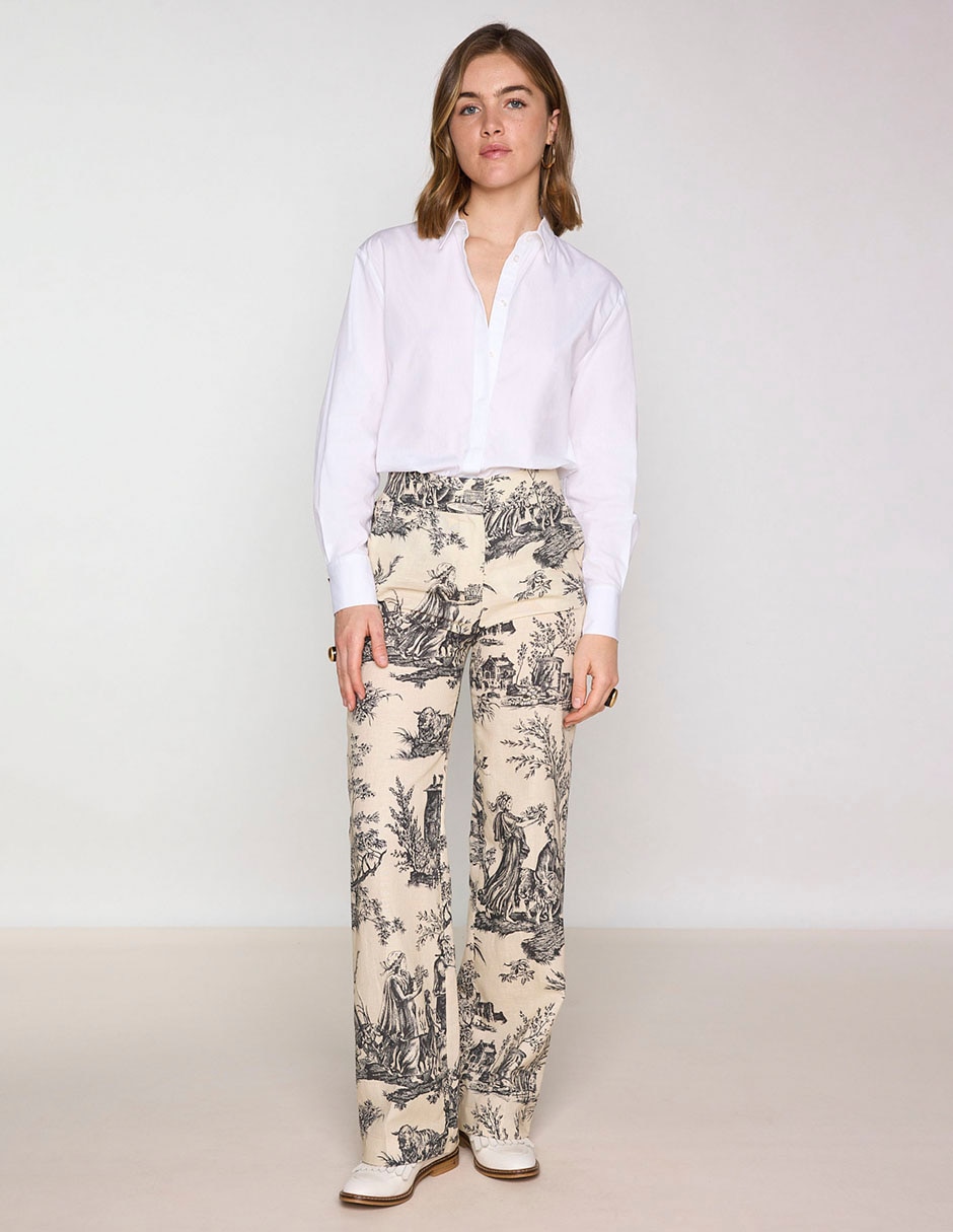 Blusa camisera manga larga para mujer 1