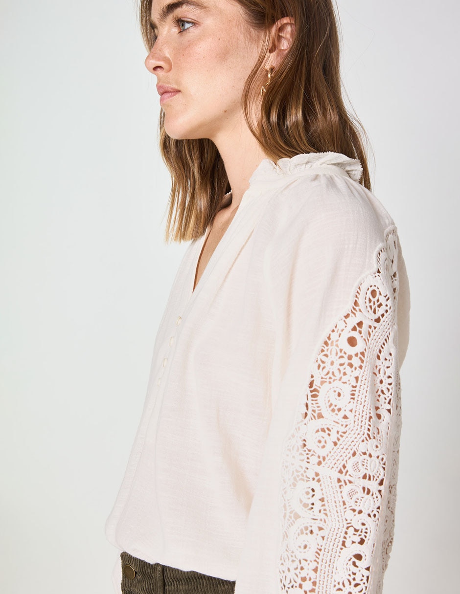 Blusa manga larga para mujer 6