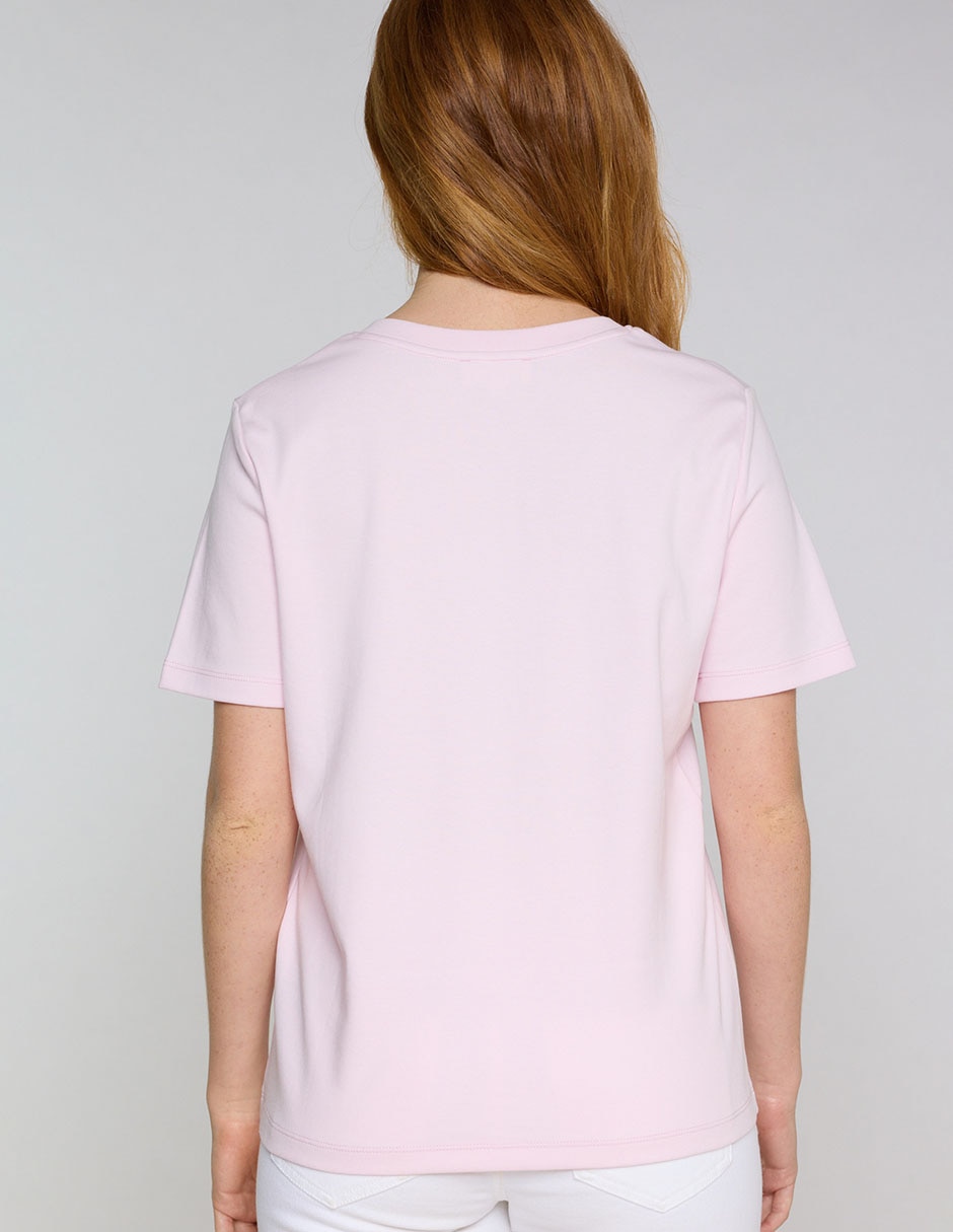 Playera manga corta Maison 123 cuello v para mujer