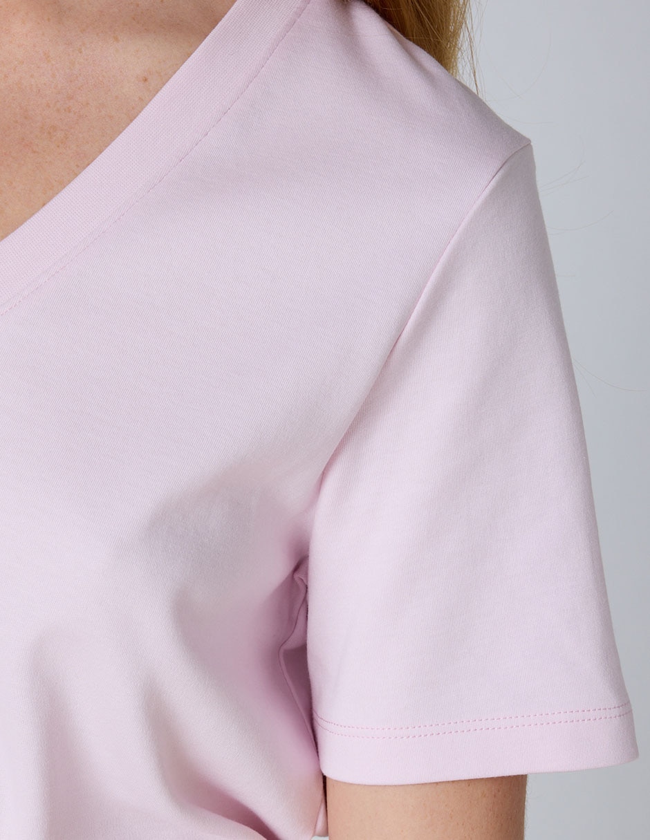 Playera manga corta Maison 123 cuello v para mujer