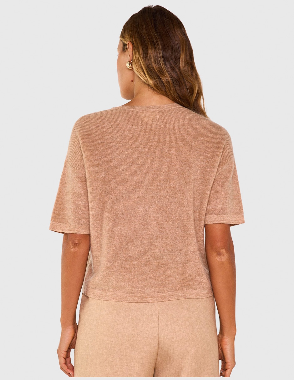 Suéter cuello redondo para mujer 4