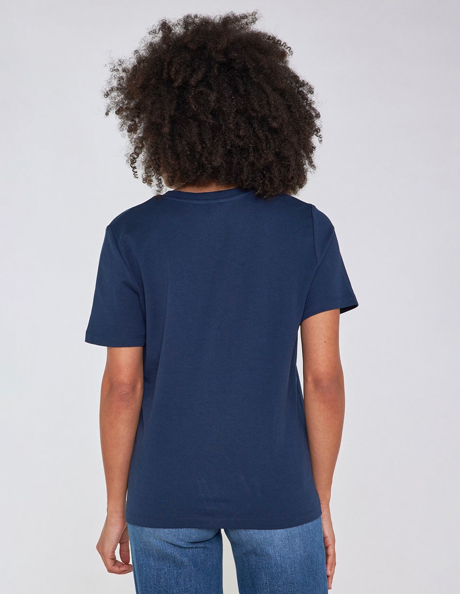 Playera manga corta Maison 123 cuello v para mujer