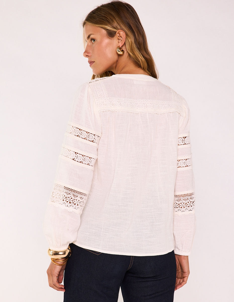 Blusa manga larga para mujer 5
