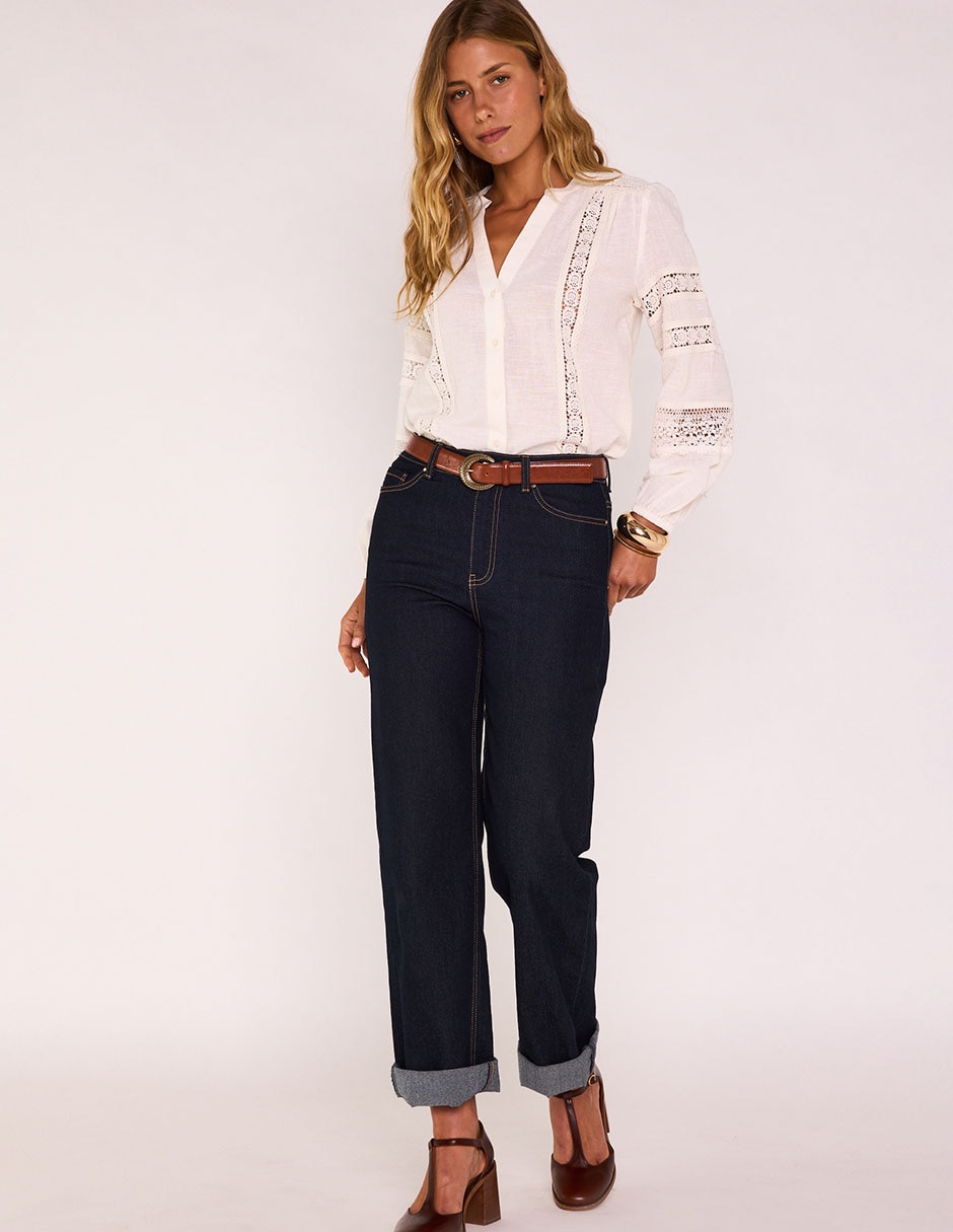 Blusa manga larga para mujer 7