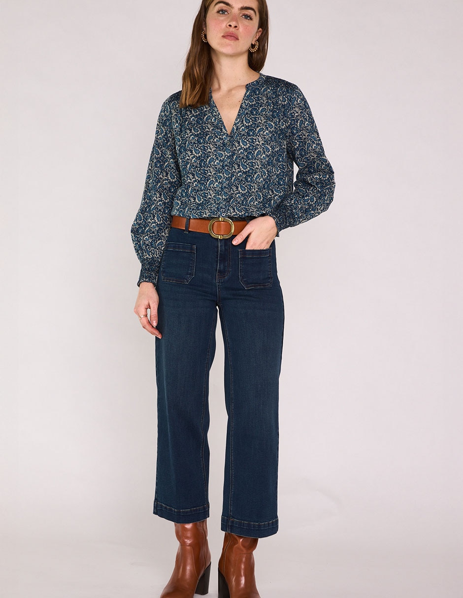 Blusa Maison 123 manga larga para mujer