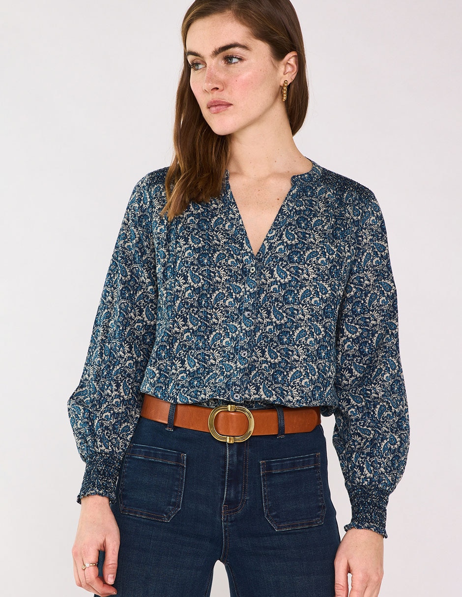 Blusa Maison 123 manga larga para mujer