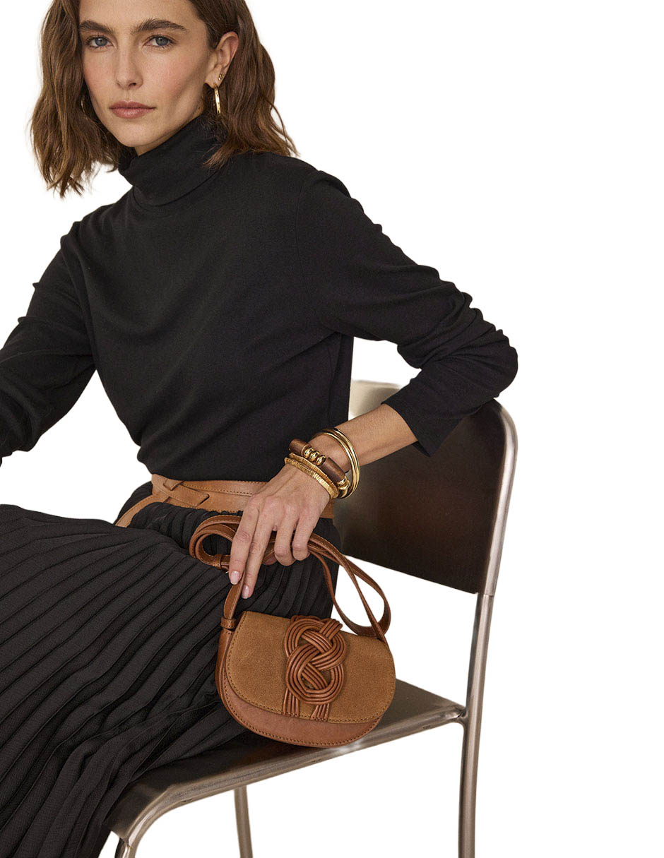 Bolsa crossbody de piel para mujer Bolsa crossbody de piel para mujer