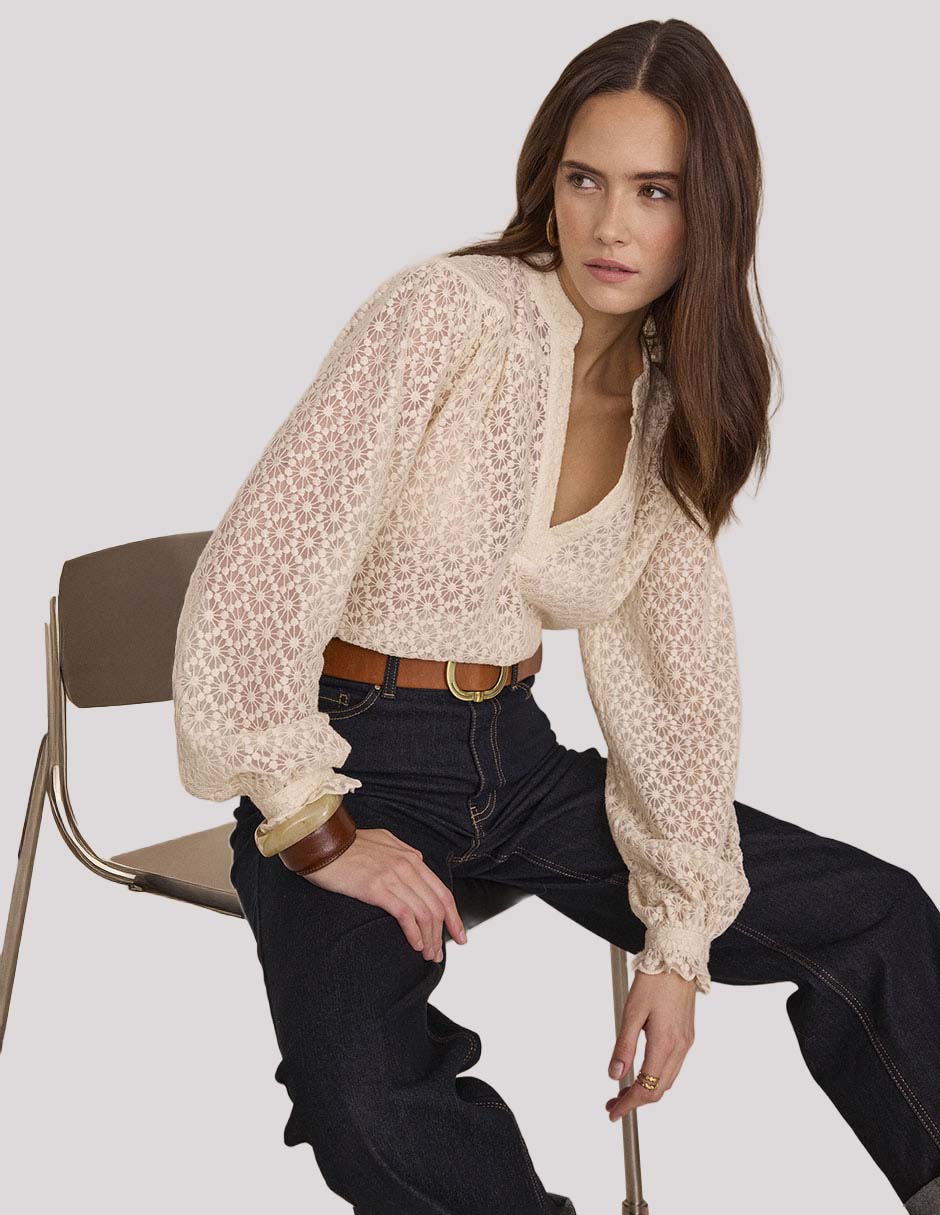 Blusa manga larga para mujer 1