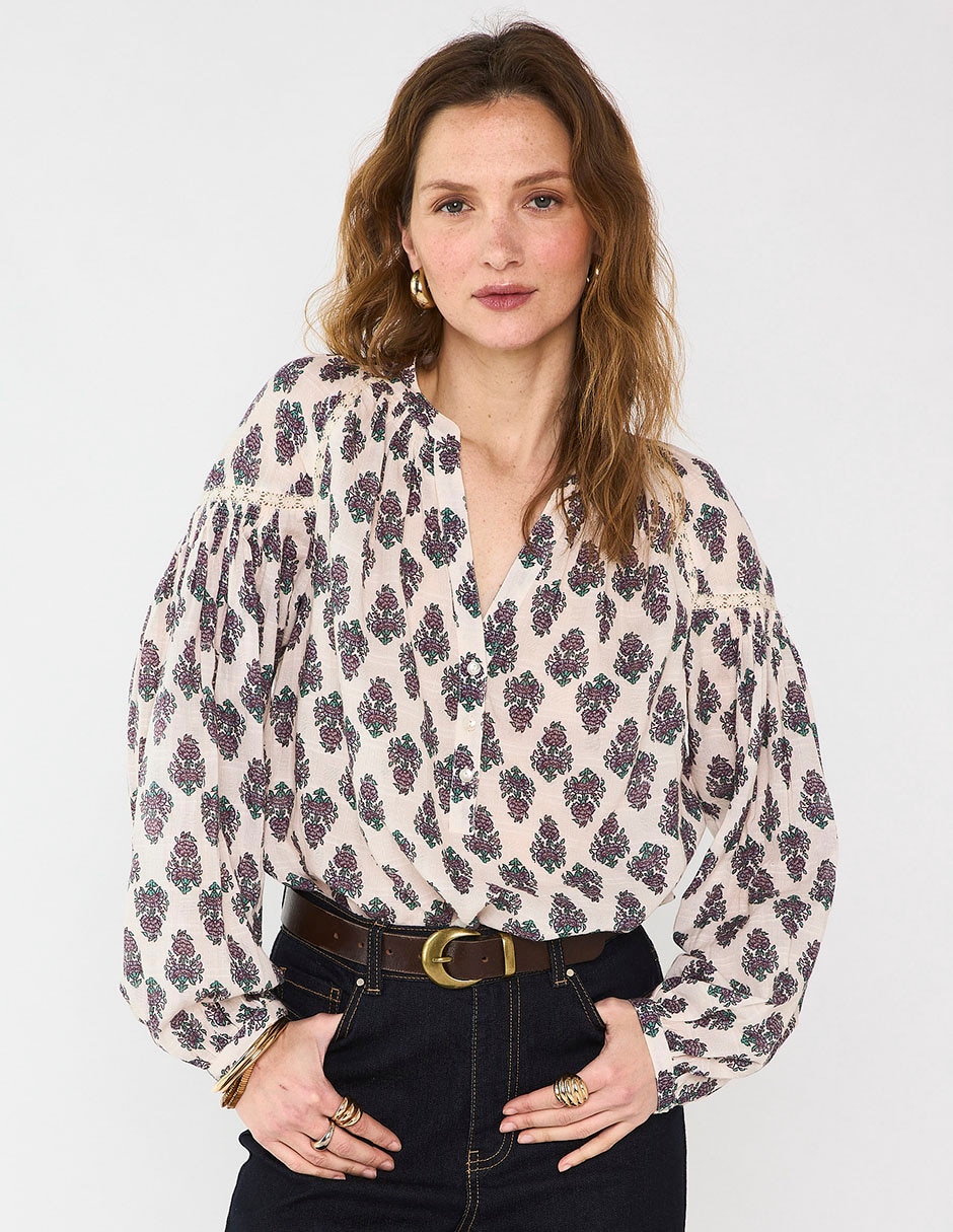Blusa manga al codo para mujer Blusa manga al codo para mujer