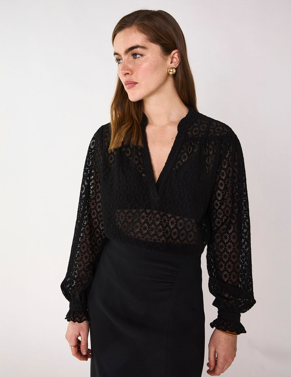 Blusa manga larga para mujer 1