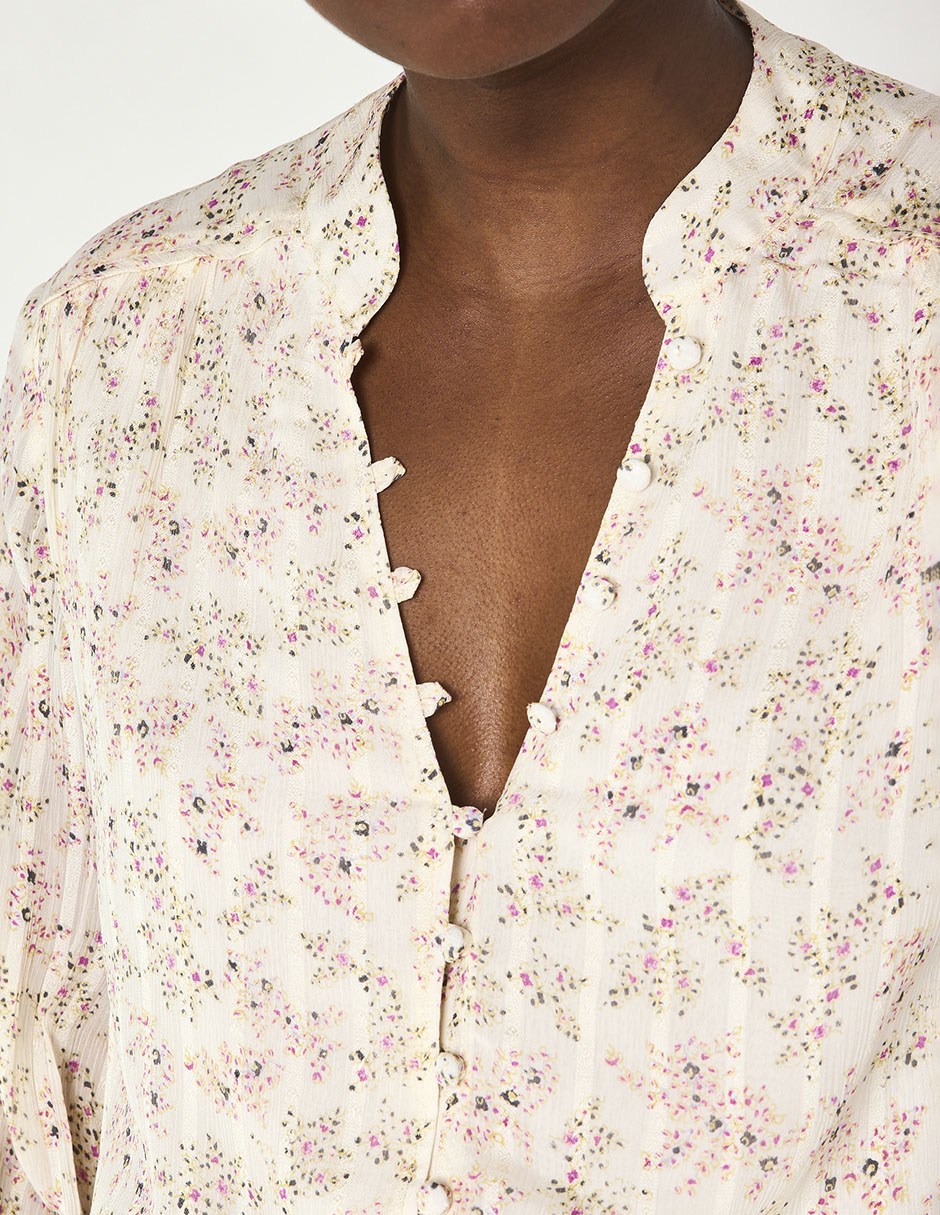 Blusa manga larga para mujer