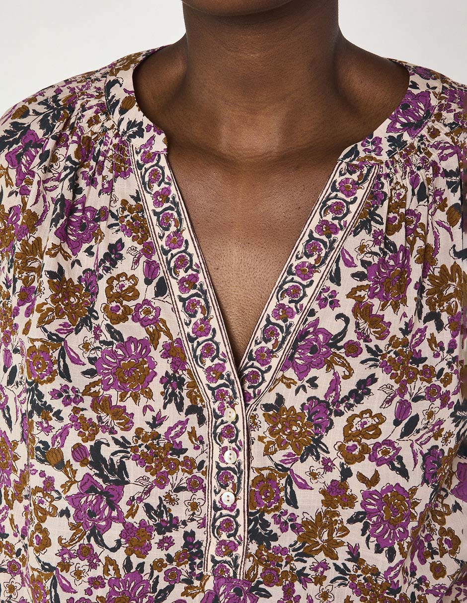 Blusa manga larga para mujer