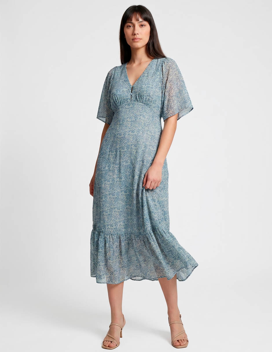 Vestido midi casual para mujer Vestido midi casual para mujer