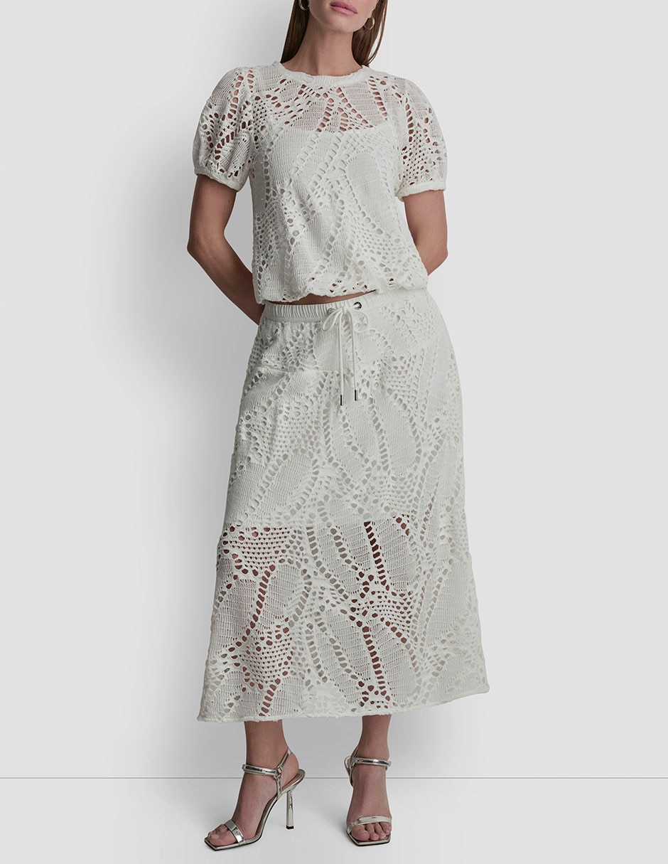 Falda larga Dkny a la cintura