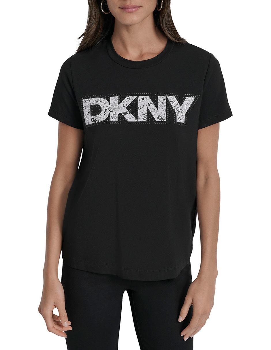 Playera manga corta cuello redondo para mujer 1