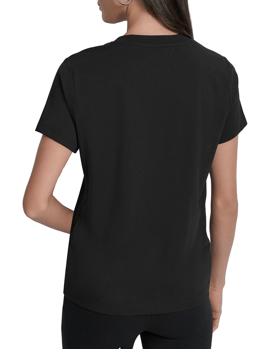 Playera manga corta cuello redondo para mujer 2