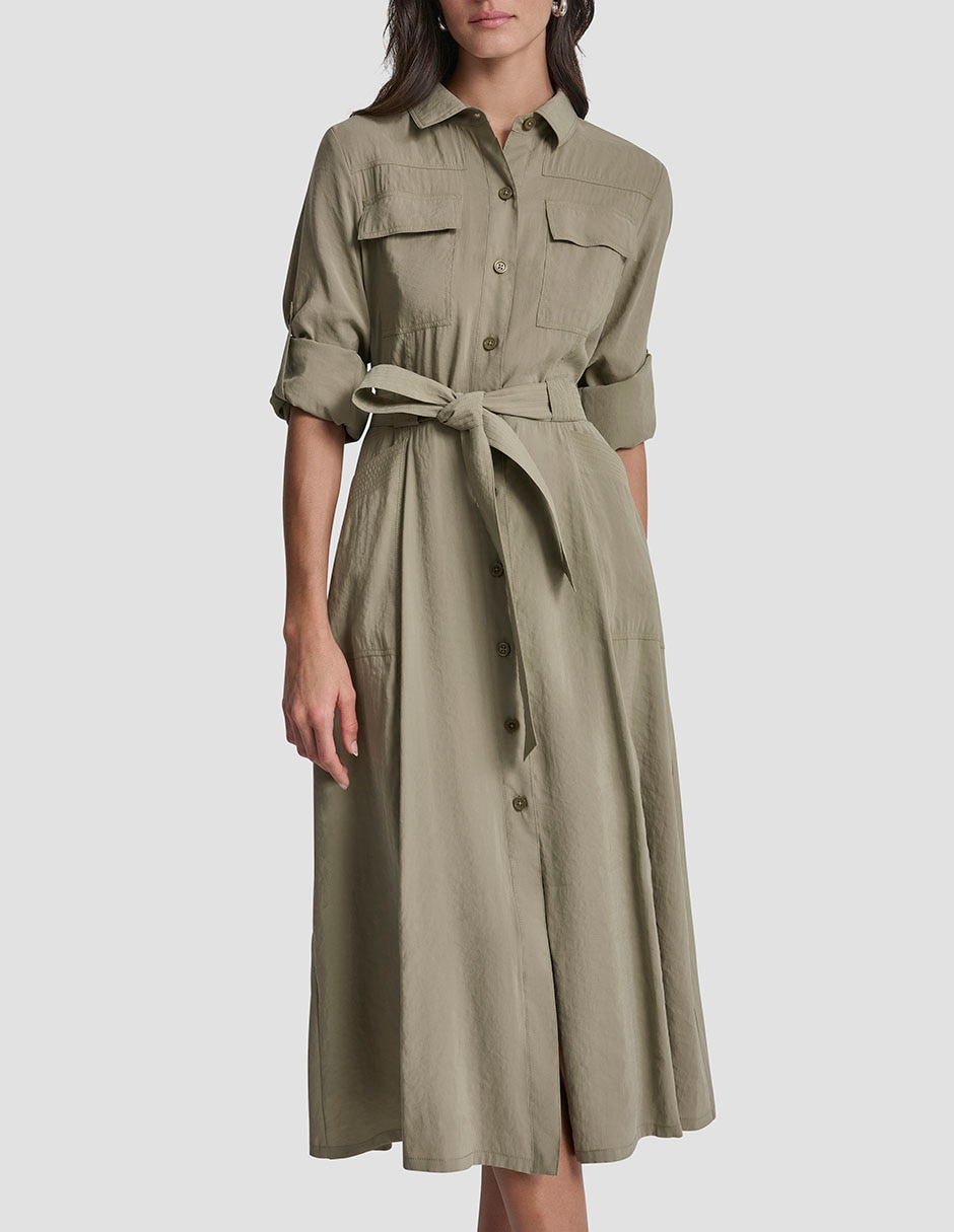 Vestido crop casual Dkny para mujer