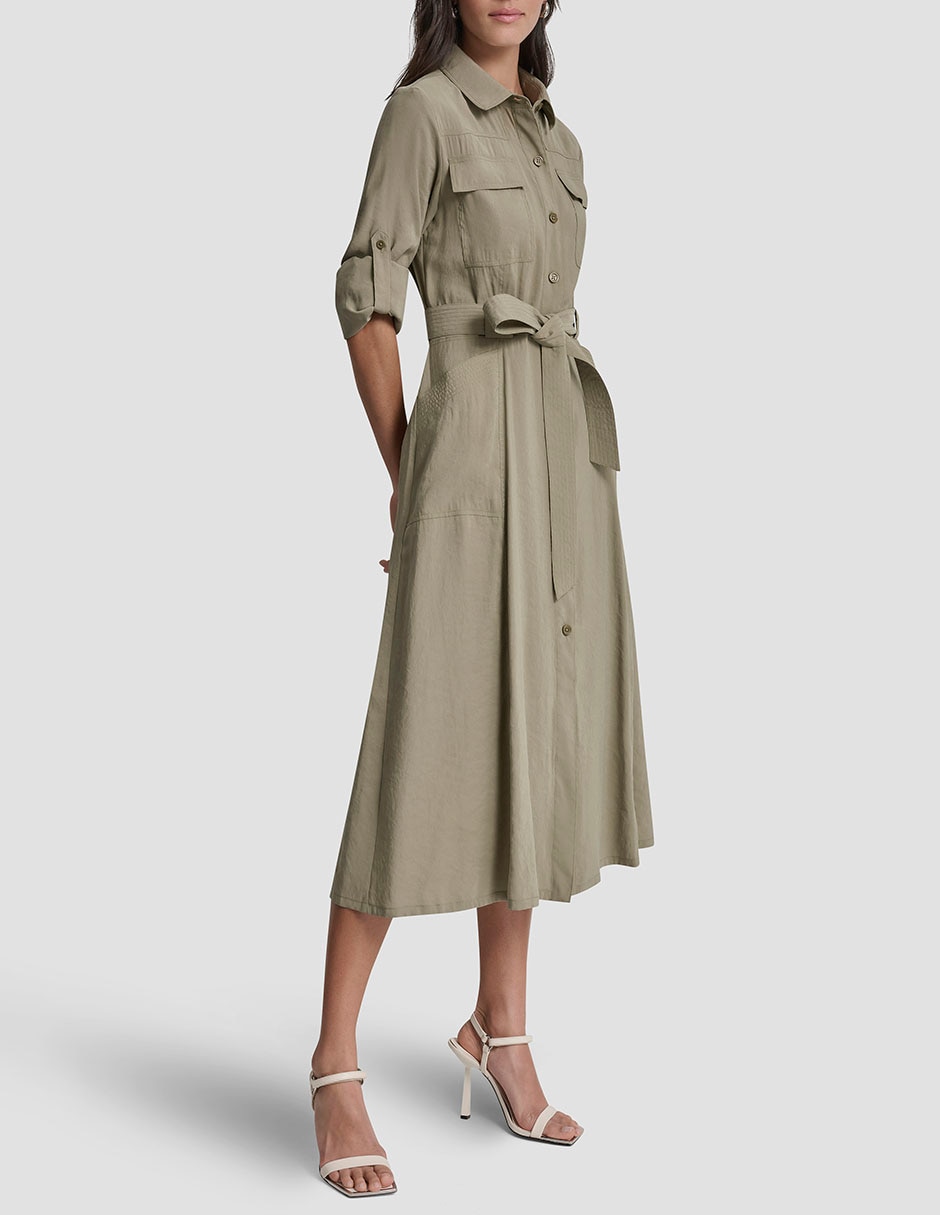Vestido crop casual Dkny para mujer