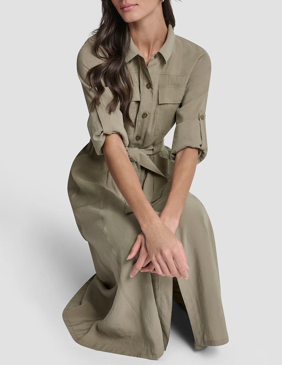 Vestido crop casual Dkny para mujer