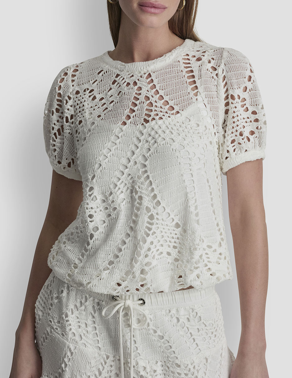 Blusa manga corta para mujer 6