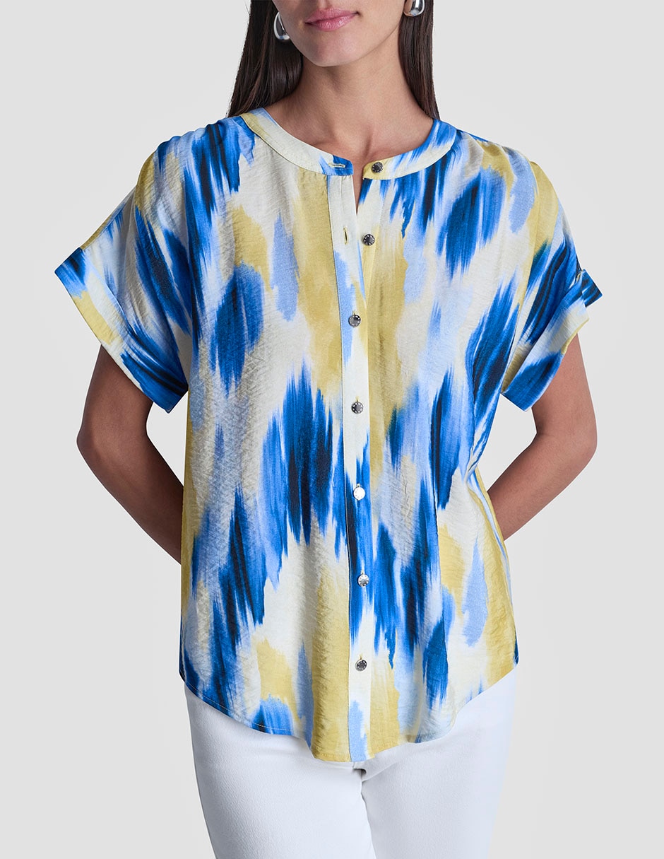 Blusa manga corta para mujer