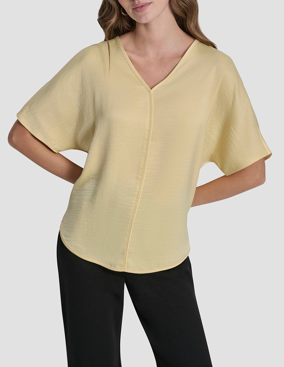 Blusa manga corta para mujer