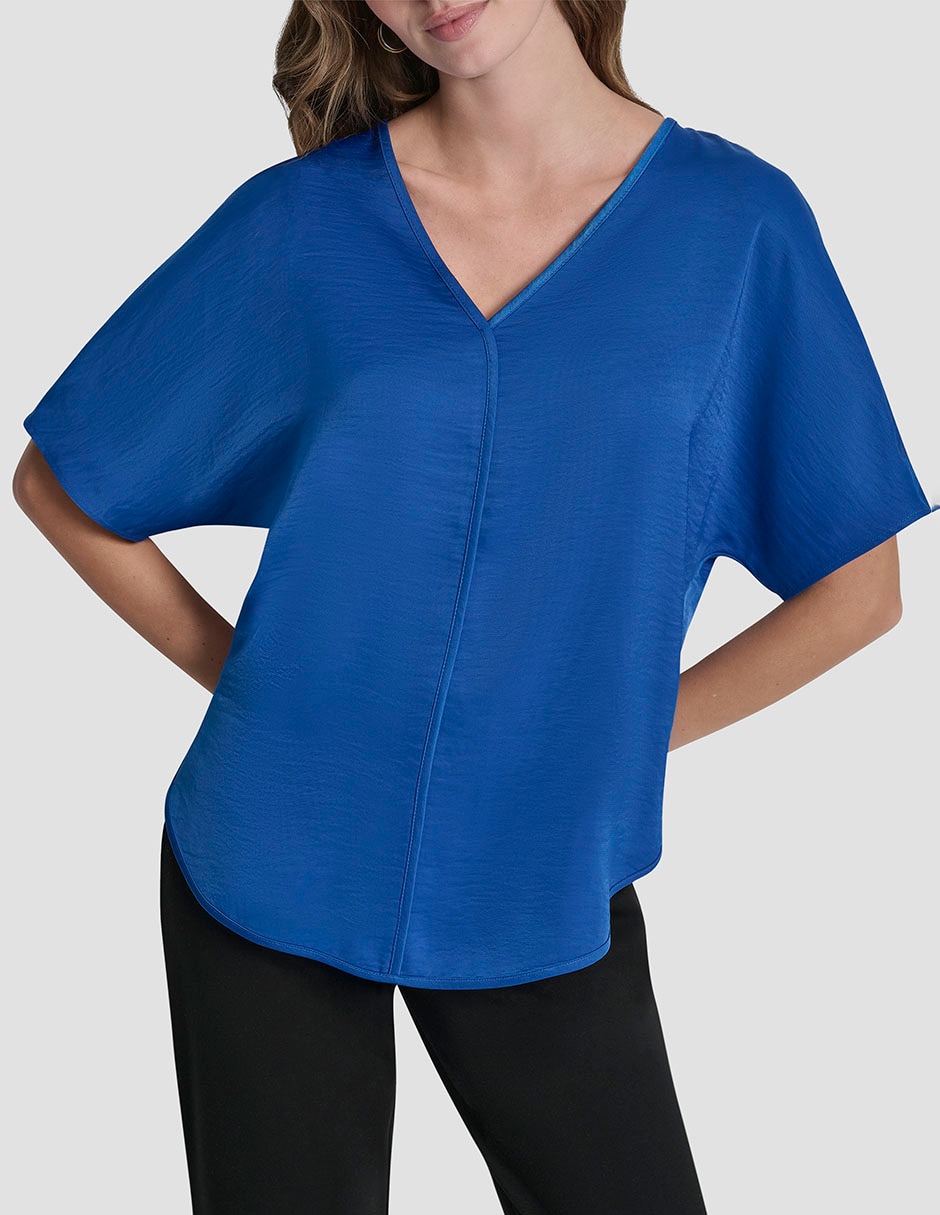 Blusa manga corta para mujer