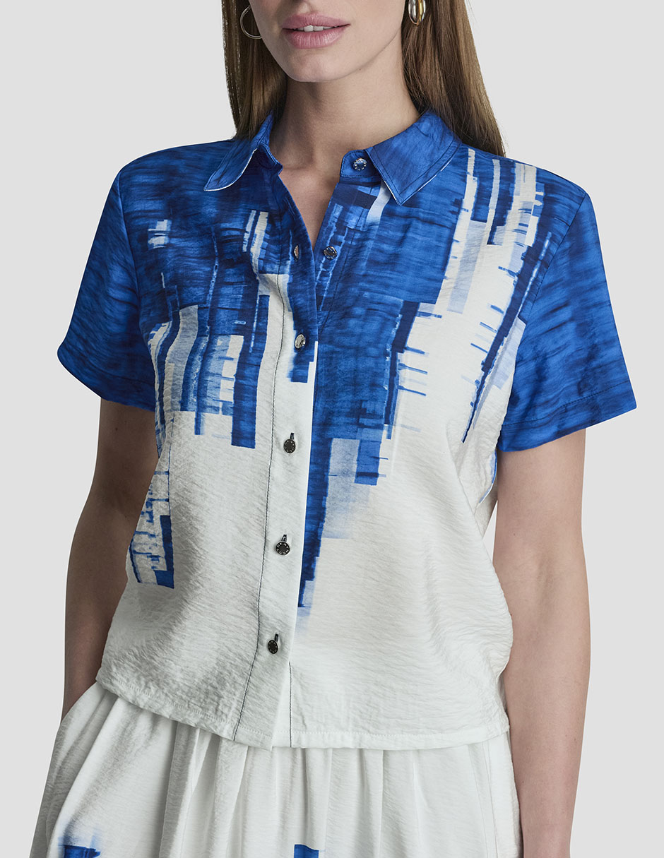 Blusa manga corta para mujer