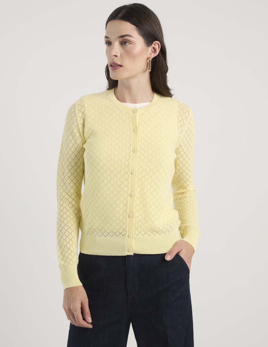 Suéter cuello redondo para mujer