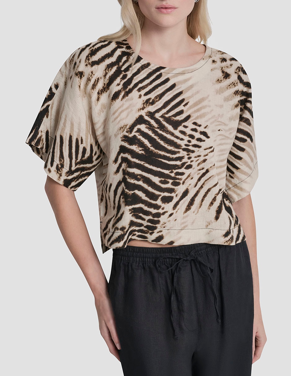 Blusa manga corta para mujer 11