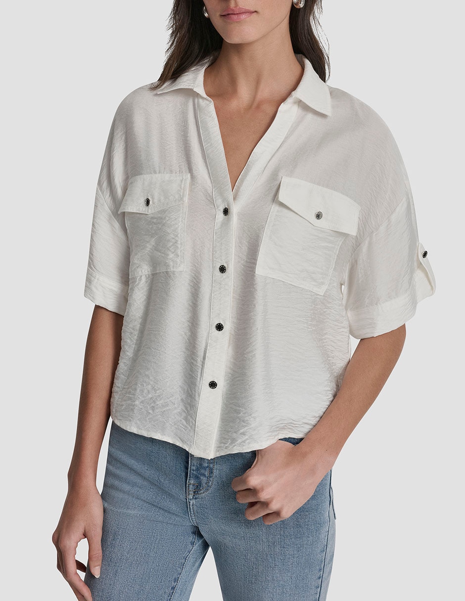 Blusa manga corta para mujer 1