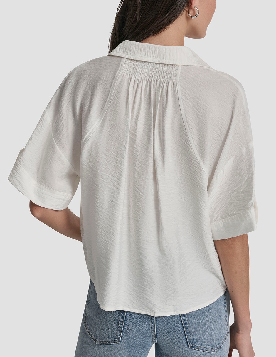 Blusa manga corta para mujer 7