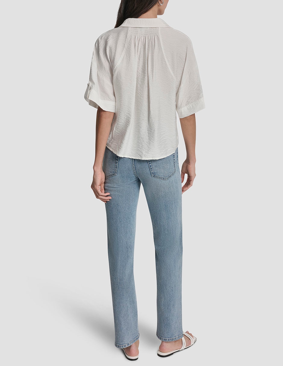 Blusa manga corta para mujer 11