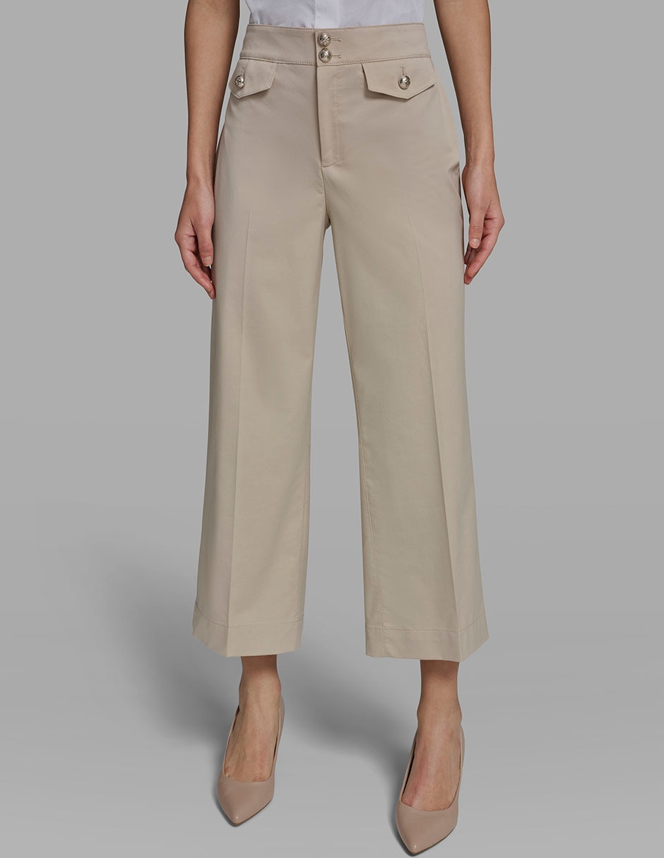 Pantalón capri amplio para mujer Pantalón capri amplio para mujer