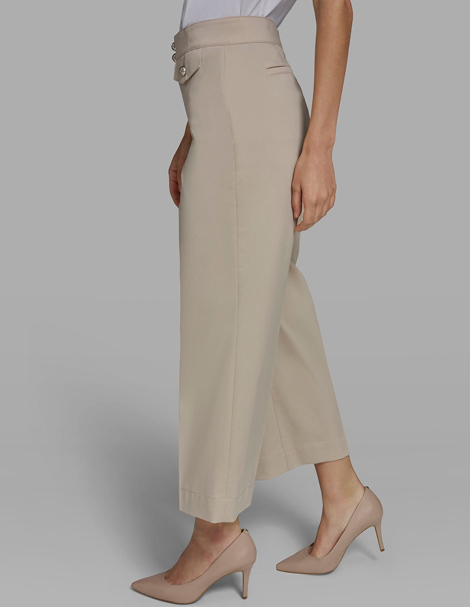 Pantalón capri amplio para mujer 4