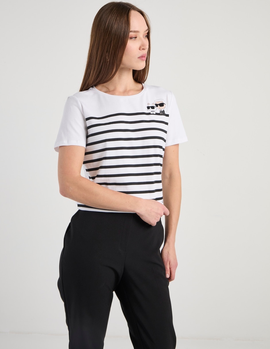 Playera manga corta cuello redondo para mujer 2