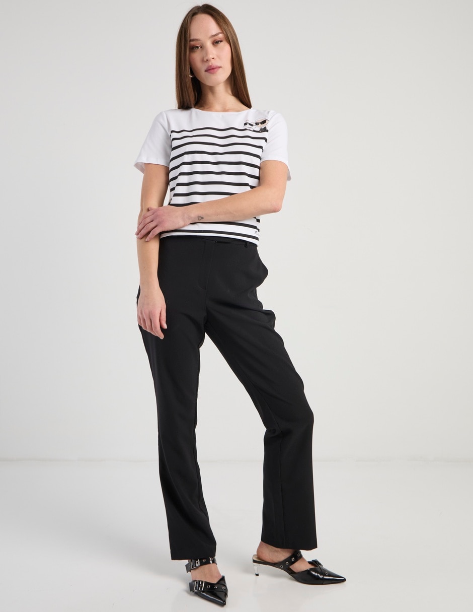 Playera manga corta cuello redondo para mujer 3
