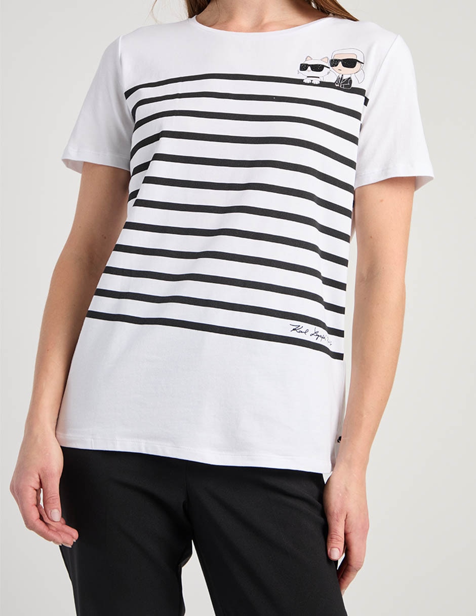 Playera manga corta cuello redondo para mujer 6