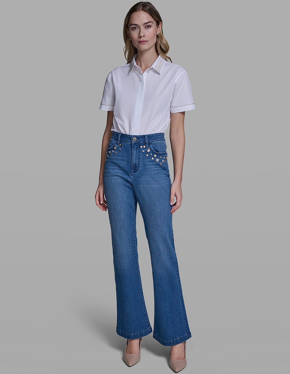 Jeans flare para mujer 7