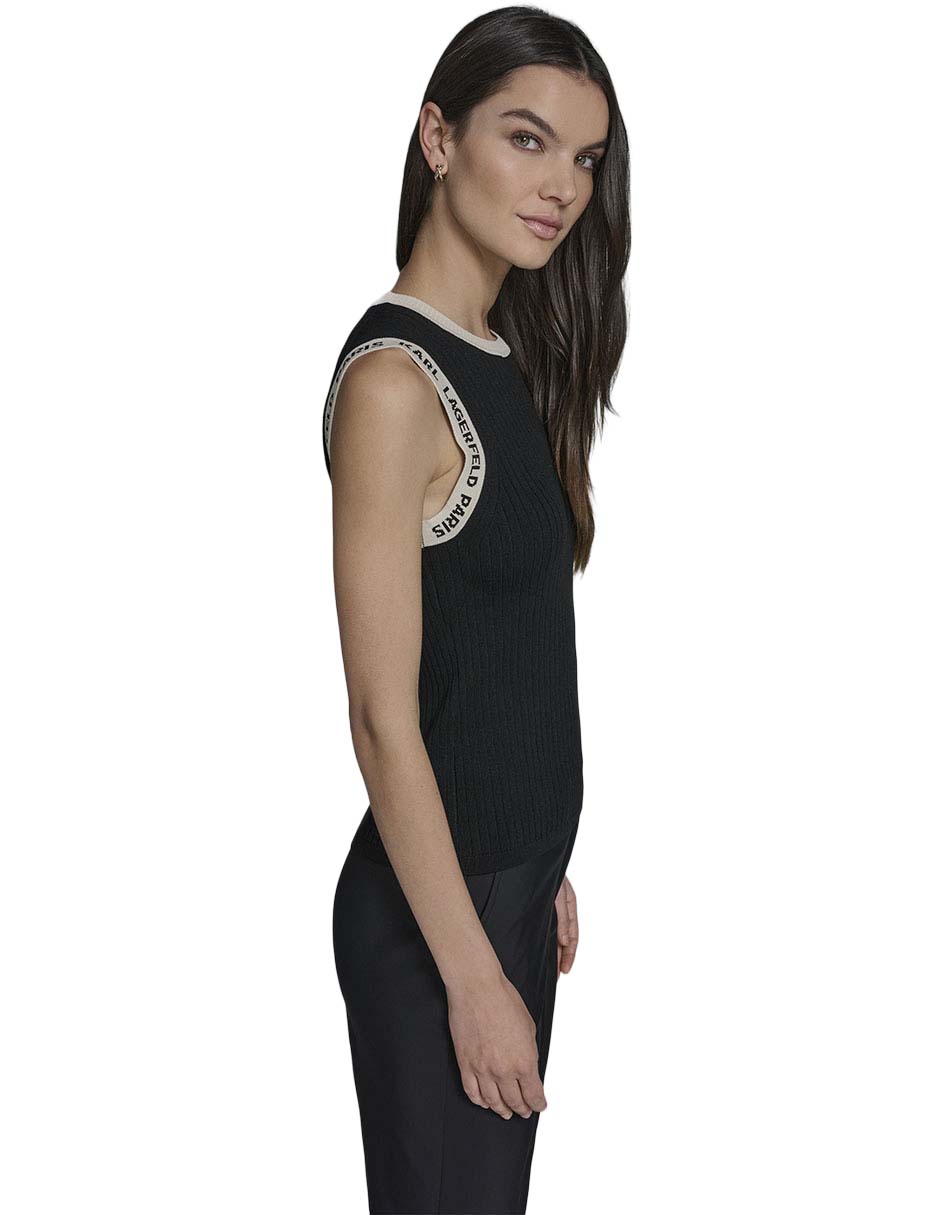 Top cuello redondo para mujer 3