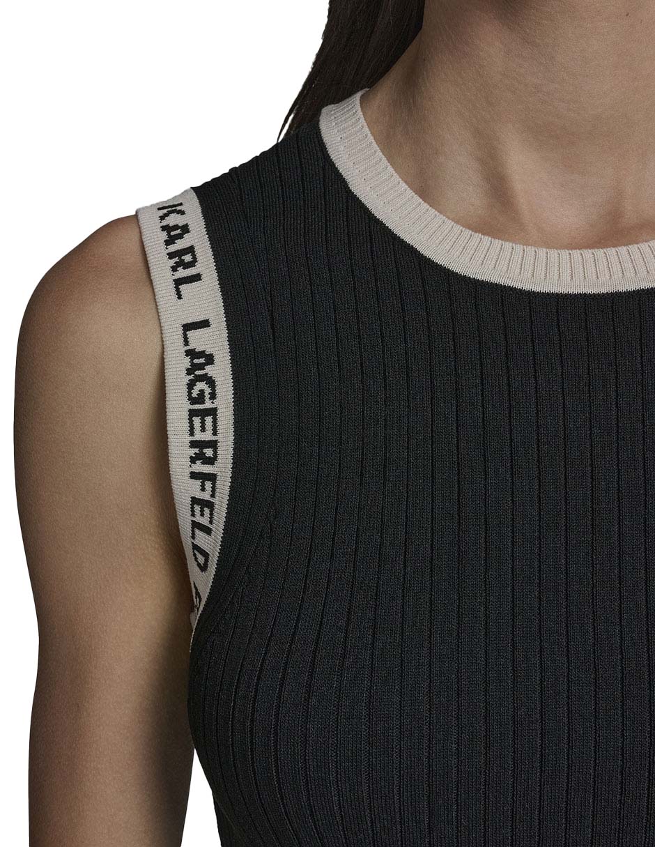 Top cuello redondo para mujer 4