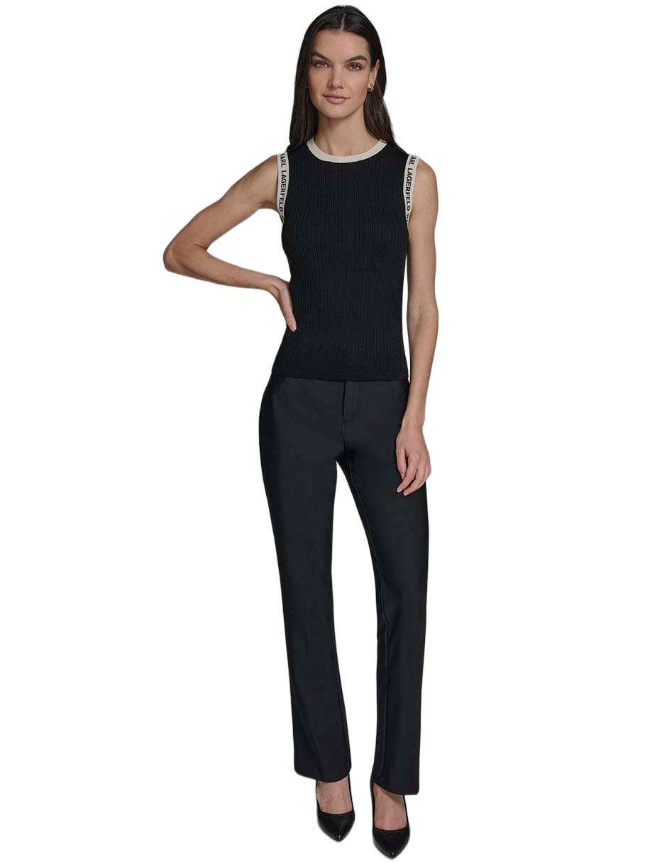 Top cuello redondo para mujer 5