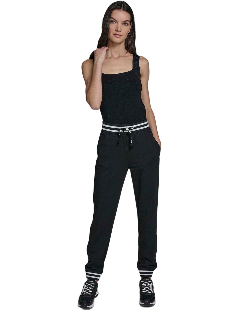 Pants slim con jareta para mujer 5